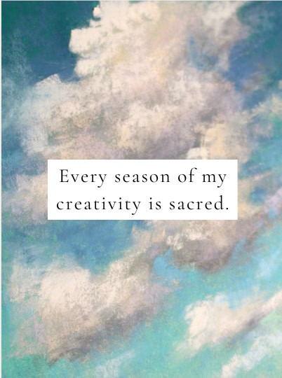 Artist affirmation card